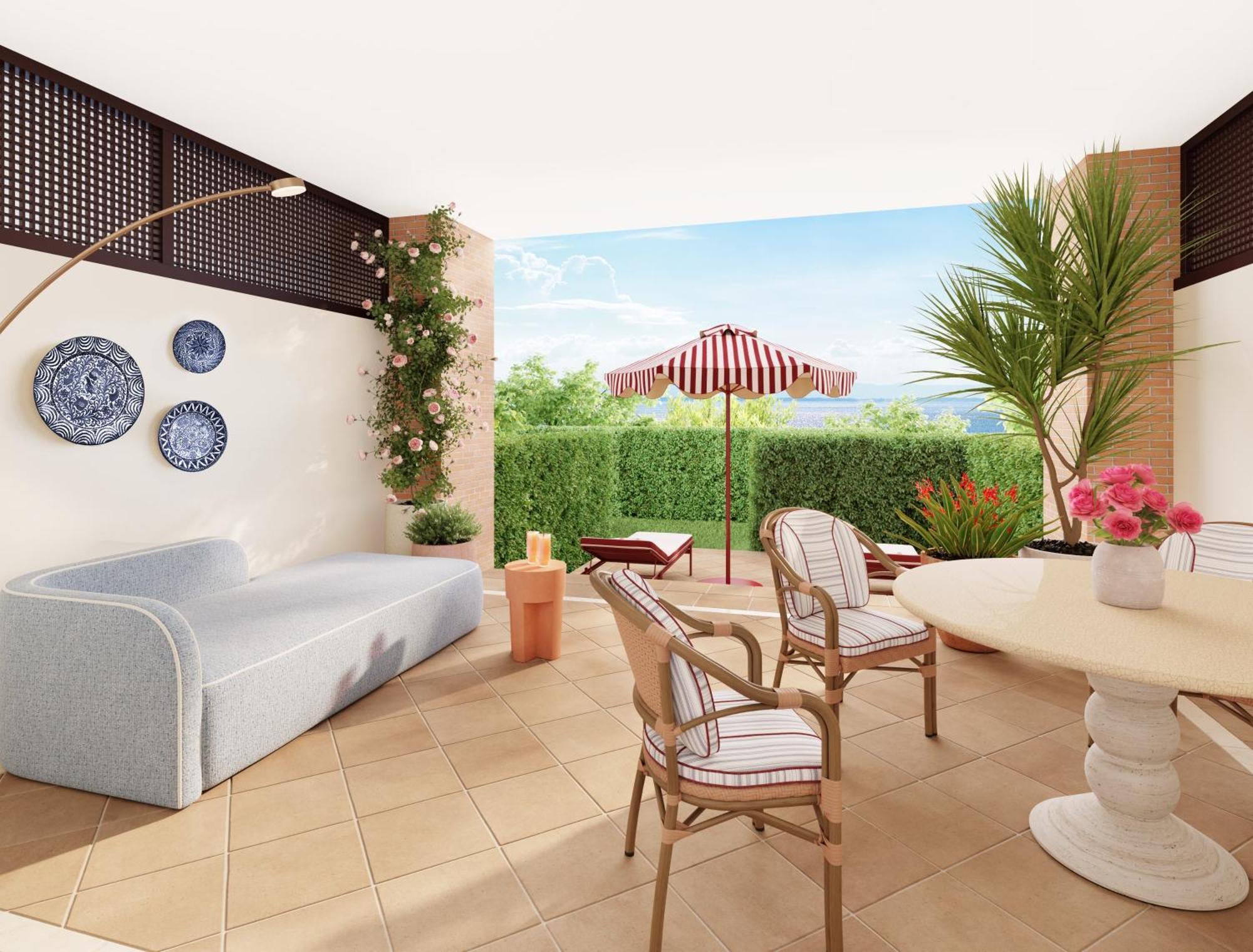 Don Carlos 马尔韦利亚 外观 照片 3D rendering of a patio
